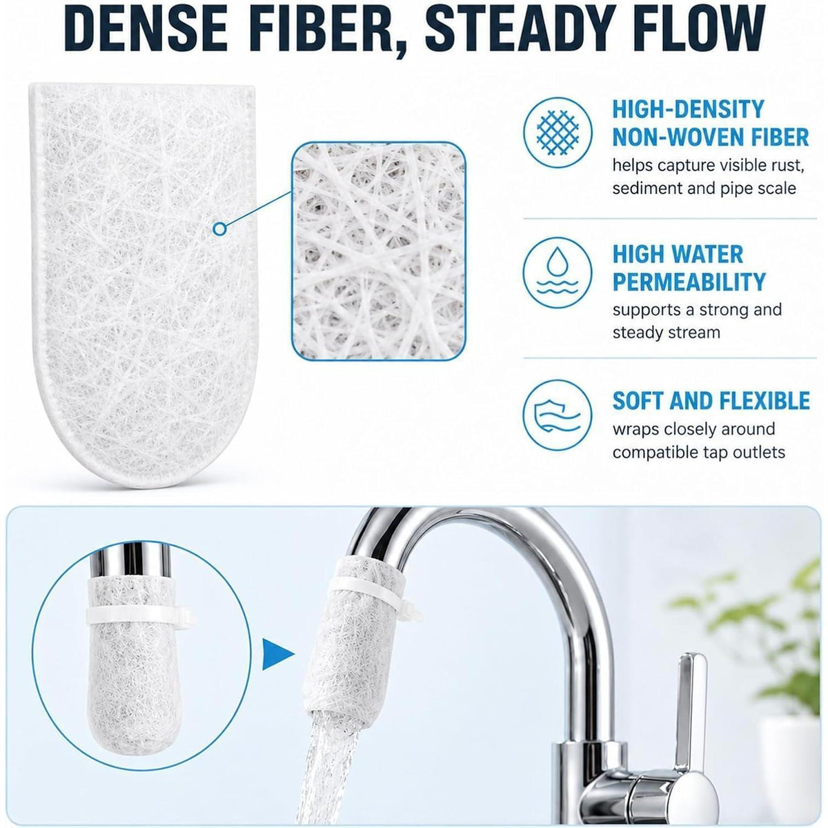 Wasserfilter Wasserhahn Set – 120 Teile für Trinkwasser