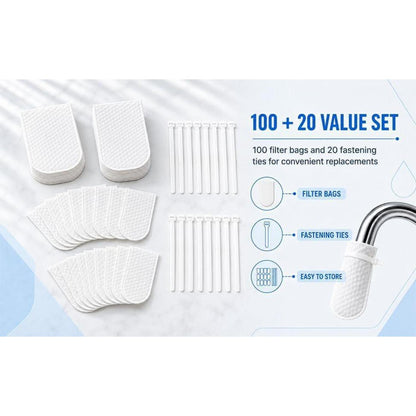 Wasserfilter Wasserhahn Set – 120 Teile für Trinkwasser