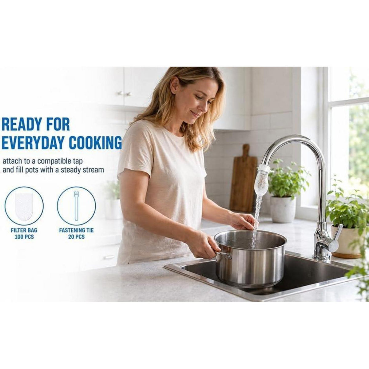 Wasserfilter Wasserhahn Set – 120 Teile für Trinkwasser