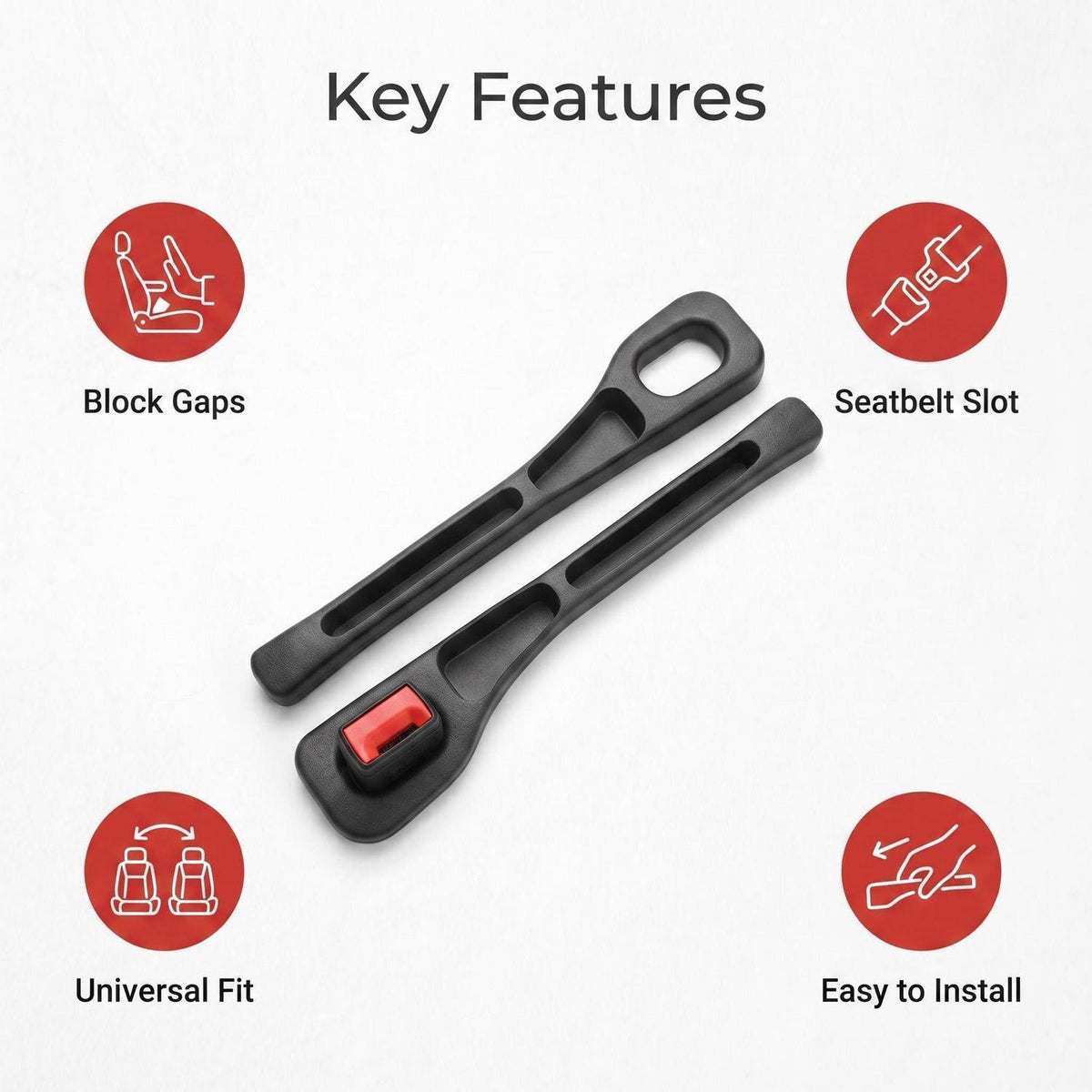 Sitzlückenfüller 2er Set – Auto Organizer für mehr Ordnung & Komfort