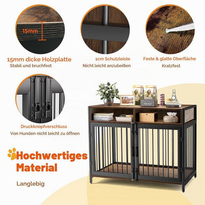 Hundebox Möbelstil Braun – Geräumig & Praktisch