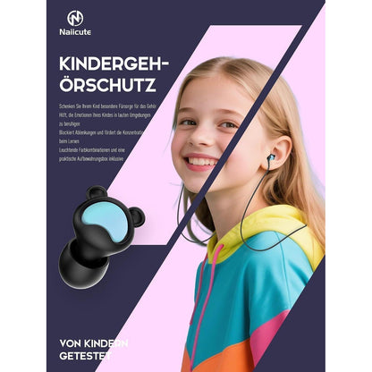 Ohrstöpsel Kinder Lärmschutz 26dB – Konzentration Schule Reisen