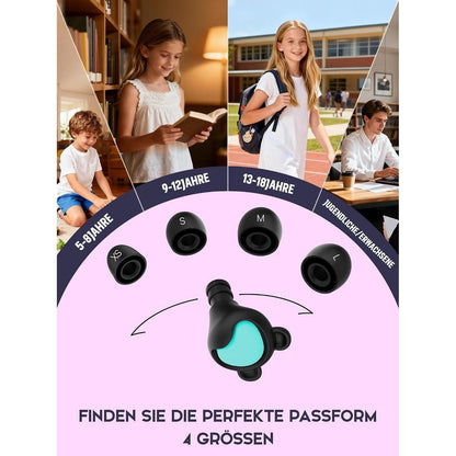 Ohrstöpsel Kinder Lärmschutz 26dB – Konzentration Schule Reisen
